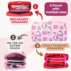 Handmade All-in-One Organizer | Travel Organizer | Stationery Organizer | Passport Organizer | Weekend Pouch | Red Packet Organizer | WATERPROOF Super Organizer 1B07