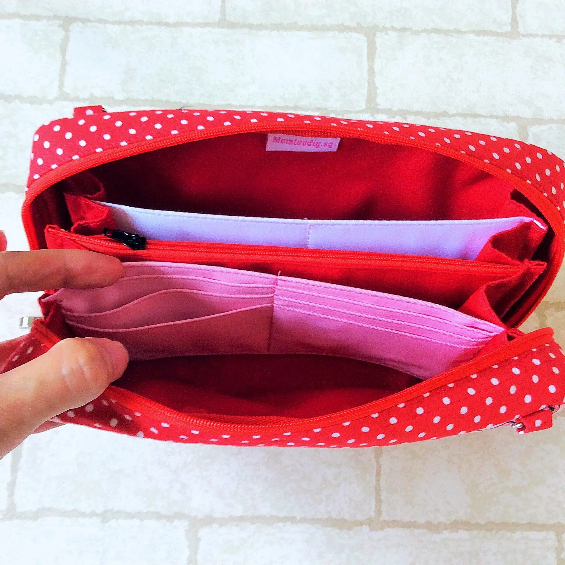 Handmade All-in-One Organizer | Travel Organizer | Stationery Organizer | Passport Organizer | Weekend Pouch | Red Packet Organizer | WATERPROOF Super Organizer 1B08