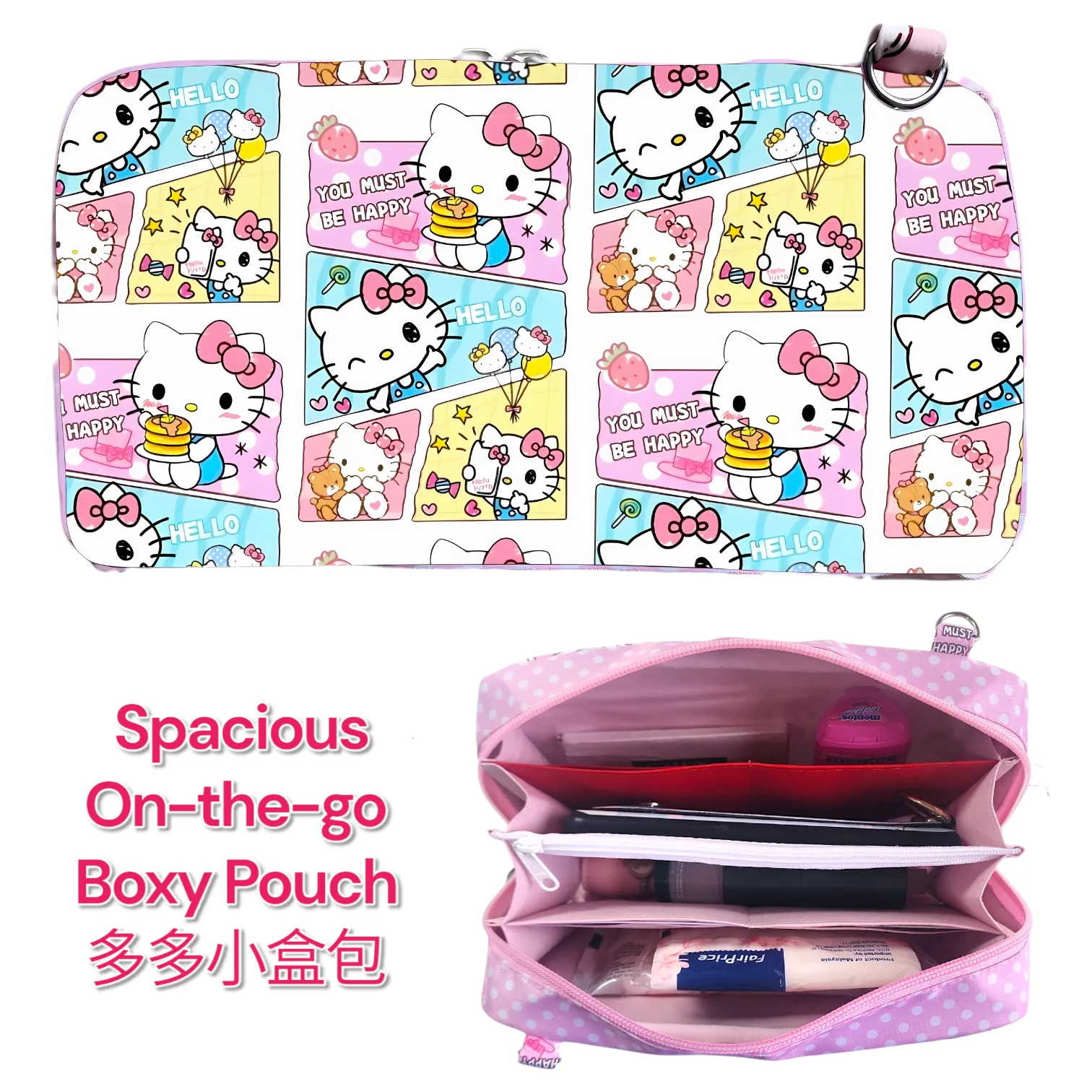 Handmade All-in-One Organizer | Travel Organizer | Stationery Organizer | Passport Organizer | Weekend Pouch | Red Packet Organizer | WATERPROOF Super Organizer 1B08