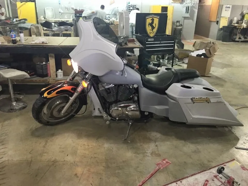 Honda Shadow 750 Extended Stretched Saddlebag Kit 6" Trendsetter Bag Set Kit