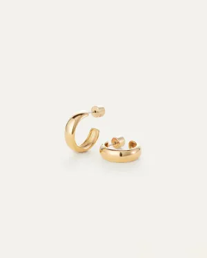 Jenny Bird - Staple Hoops Small (Gold)