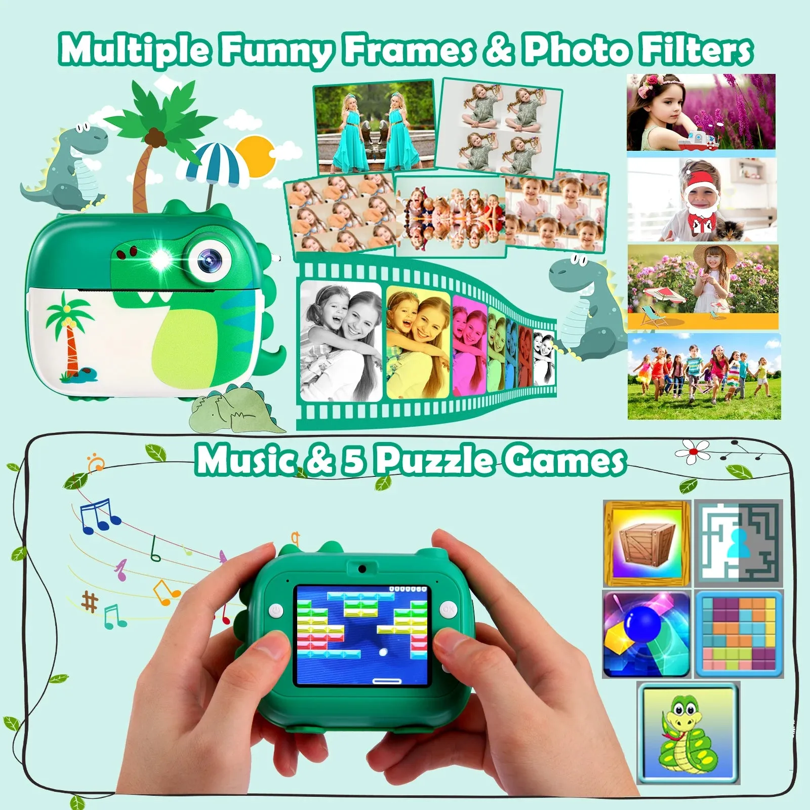 Kids Camera, Kids Selfie Camera HD Video Perfect Gift for Boys and Girls Portable and Durable Compact New, Kids Christmas Gift C51