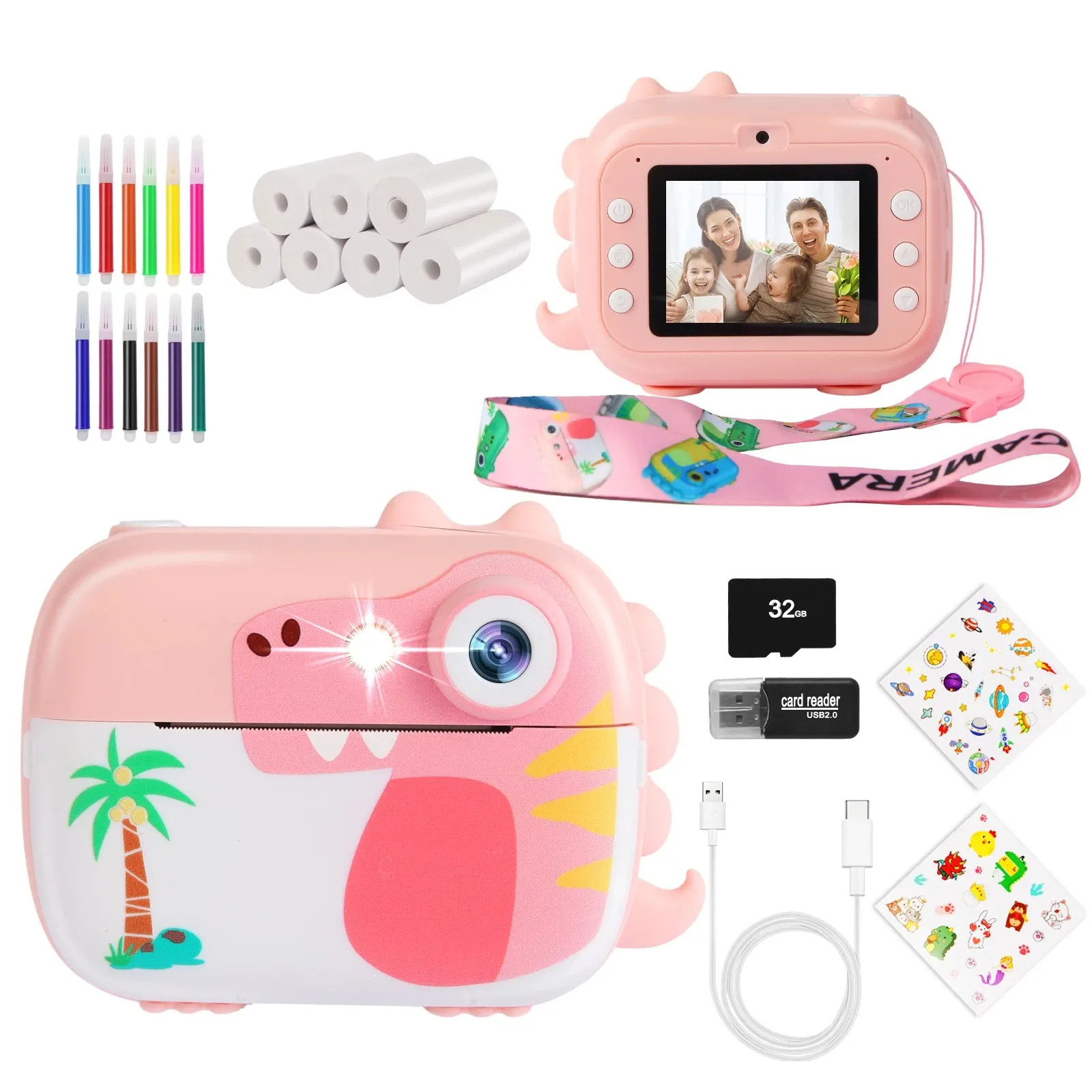 Kids Camera, Kids Selfie Camera HD Video Perfect Gift for Boys and Girls Portable and Durable Compact New, Kids Christmas Gift C51
