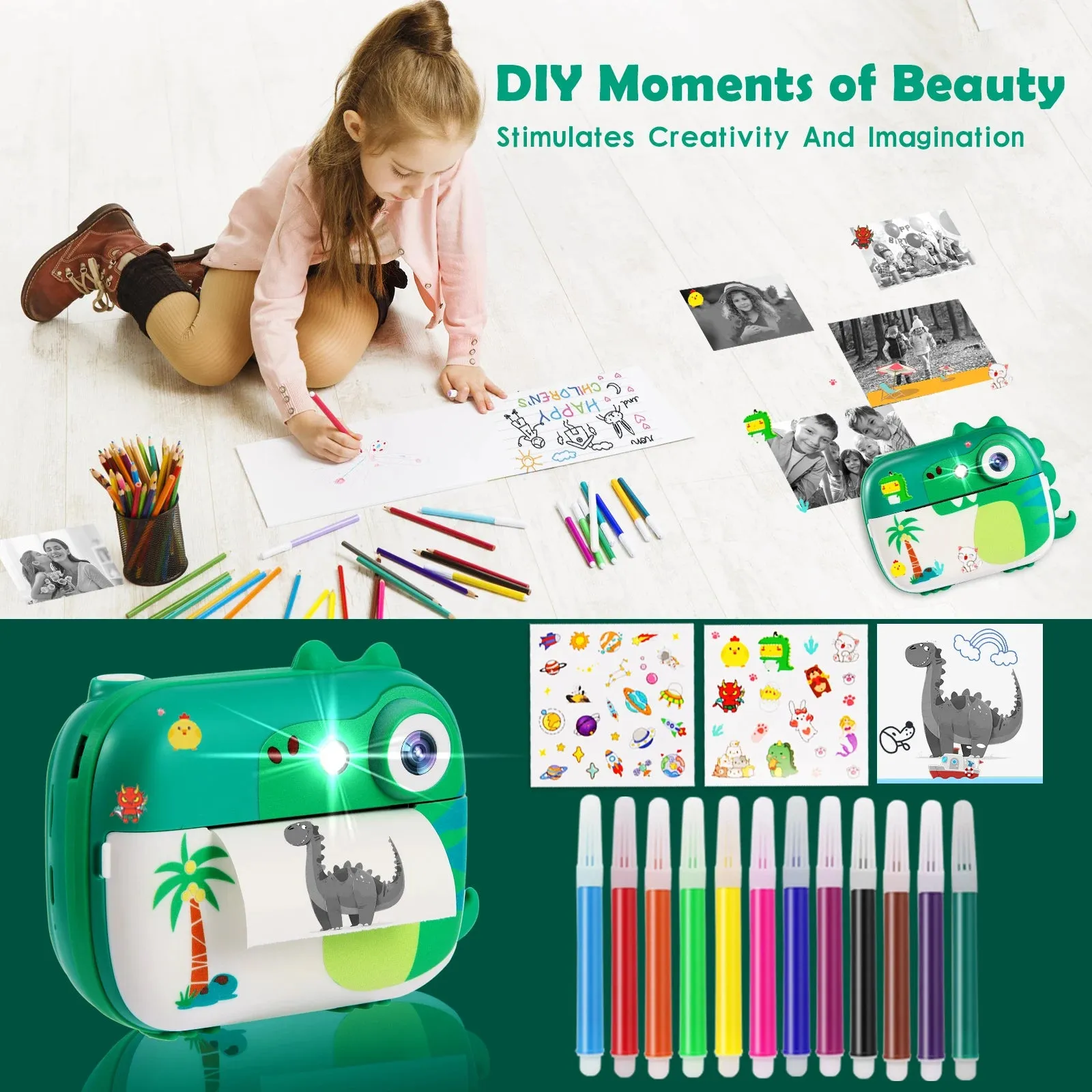 Kids Camera, Kids Selfie Camera HD Video Perfect Gift for Boys and Girls Portable and Durable Compact New, Kids Christmas Gift C51