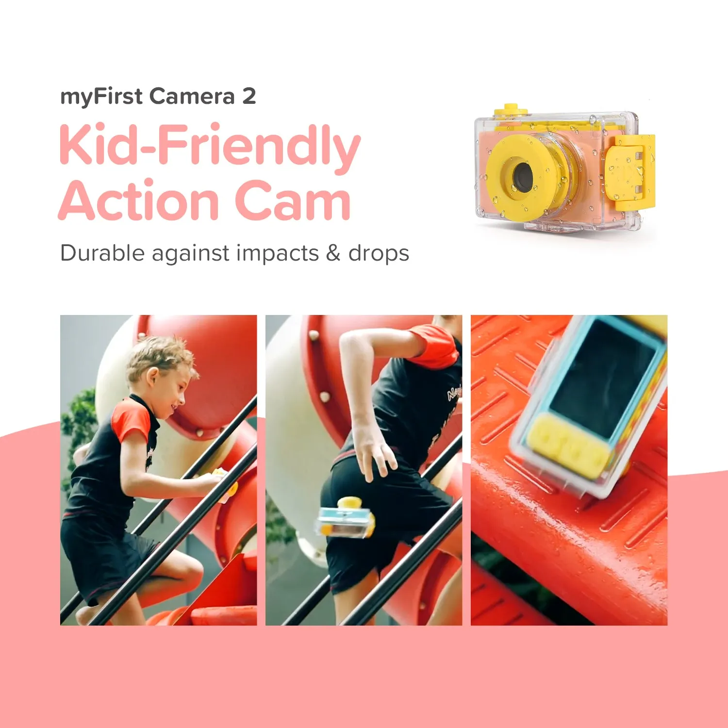 Kids Underwater Camera | Included Shockproof Waterproof Case | myFirst Camera 2