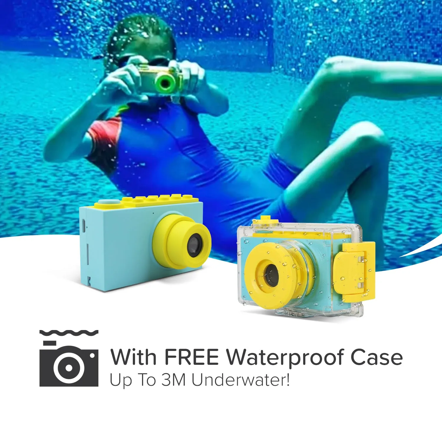 Kids Underwater Camera | Included Shockproof Waterproof Case | myFirst Camera 2