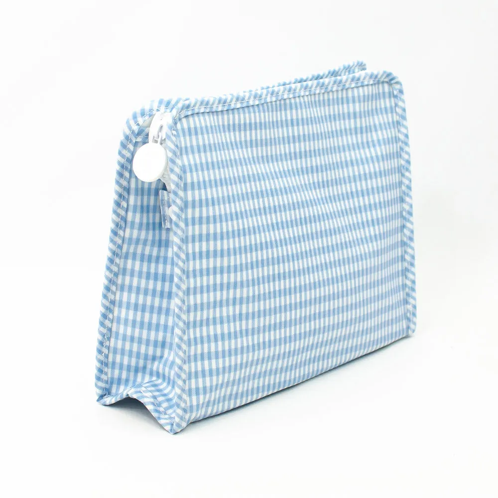 Large Roadie Pouch by TRVL Design - Light Blue Mist - Monogrammed Baby Gift - Diaper Pouch