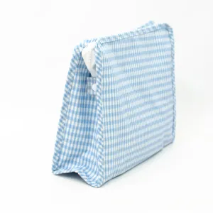 Large Roadie Pouch by TRVL Design - Light Blue Mist - Monogrammed Baby Gift - Diaper Pouch