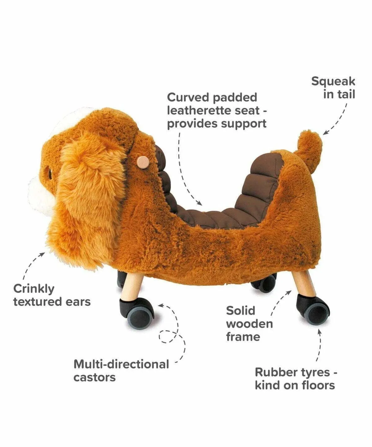 Little Bird Told Me Peanut Pup Ride-On Toy