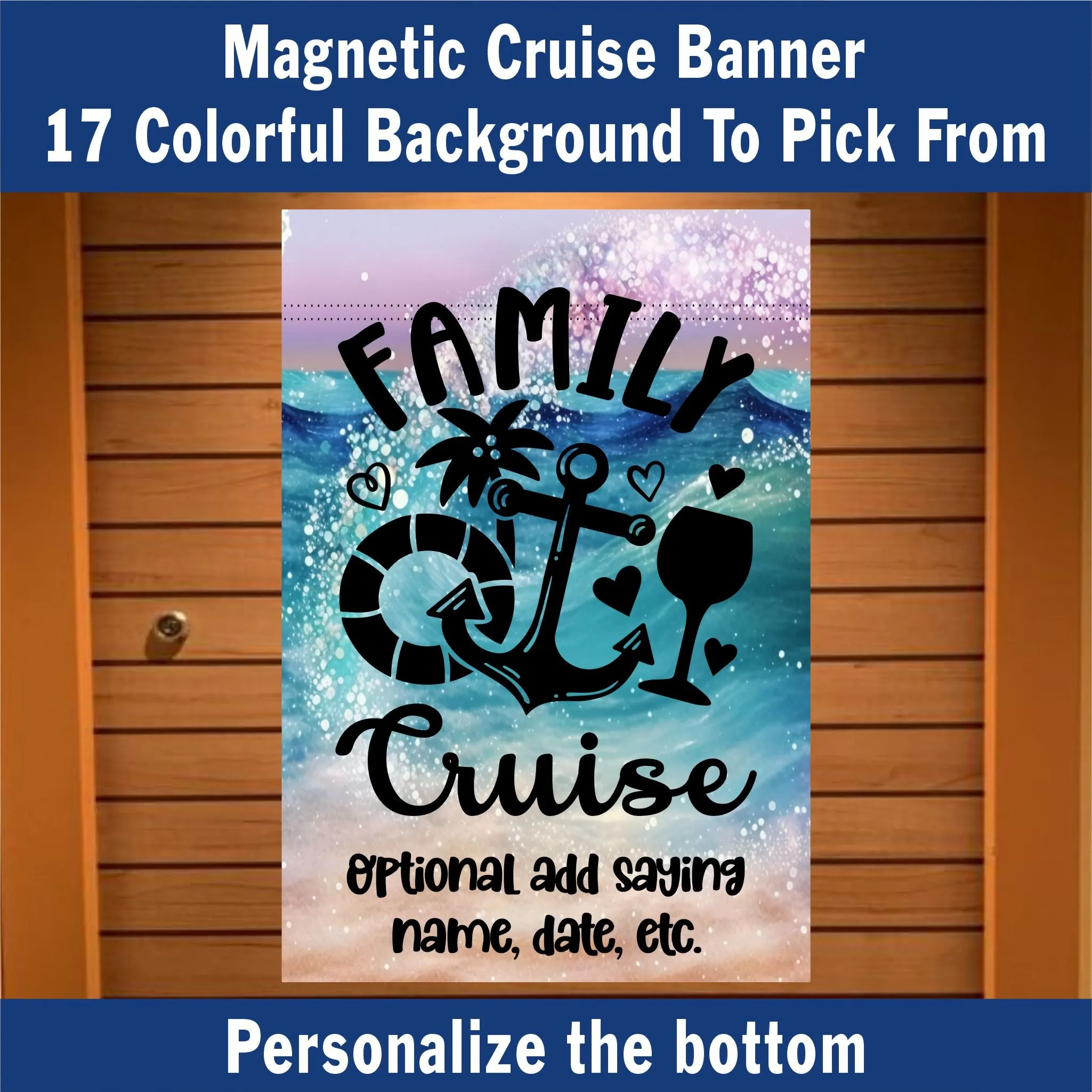 magnetic cruise Ship door decoration banner, Family Cruise, Personalized cruise decoration