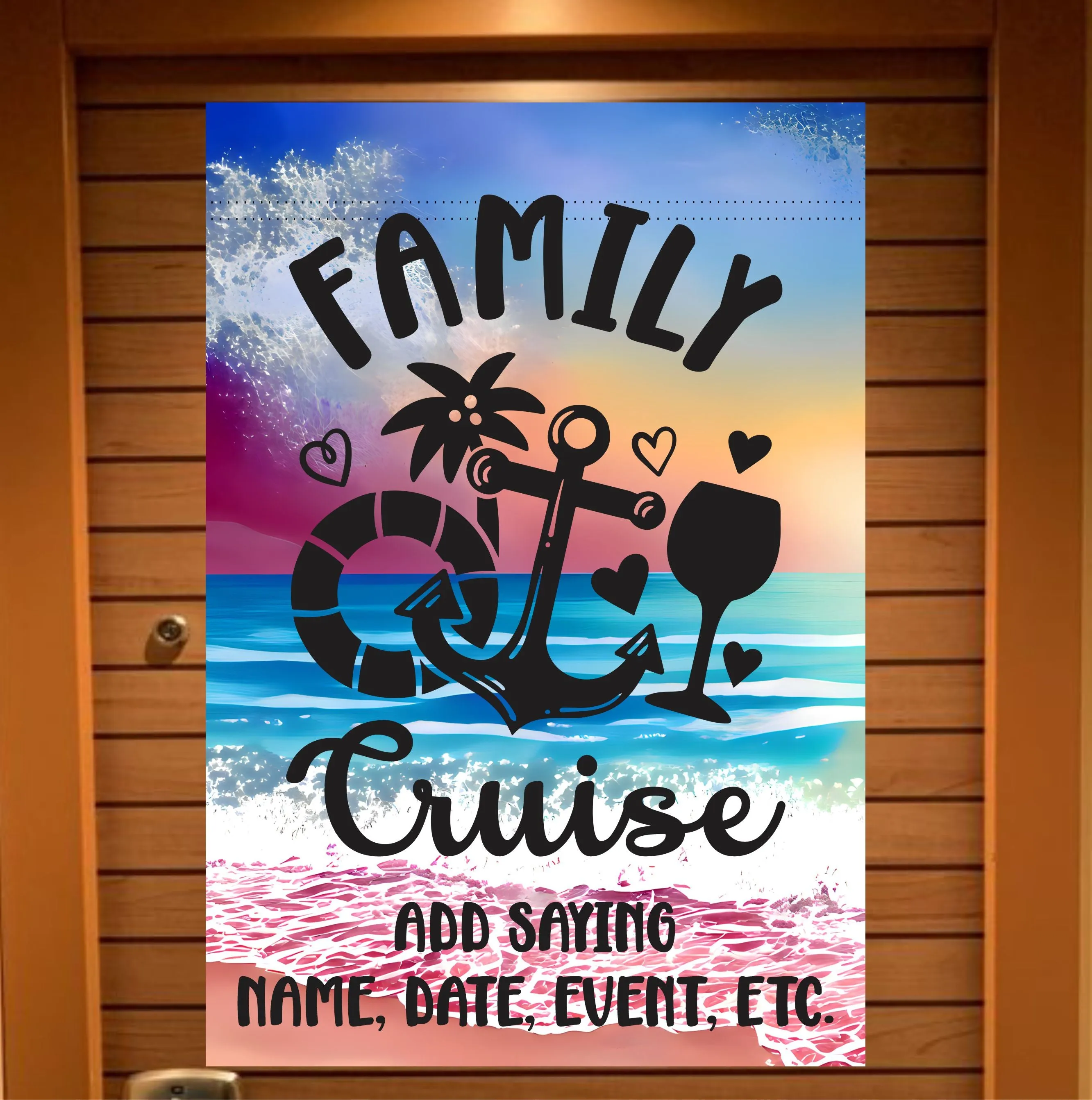 magnetic cruise Ship door decoration banner, Family Cruise, Personalized cruise decoration