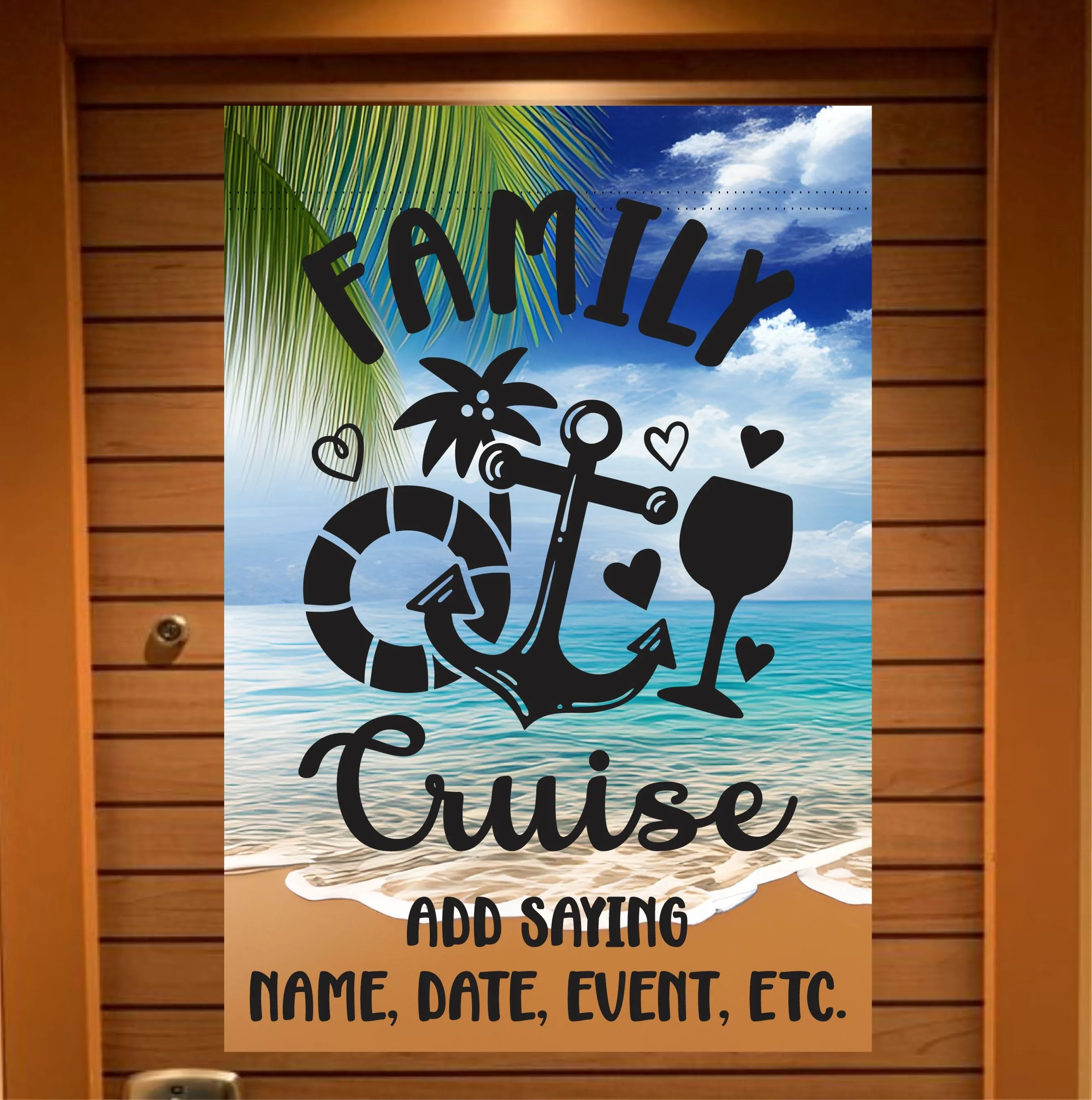 magnetic cruise Ship door decoration banner, Family Cruise, Personalized cruise decoration