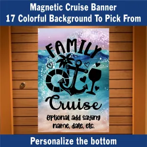 magnetic cruise Ship door decoration banner, Family Cruise, Personalized cruise decoration