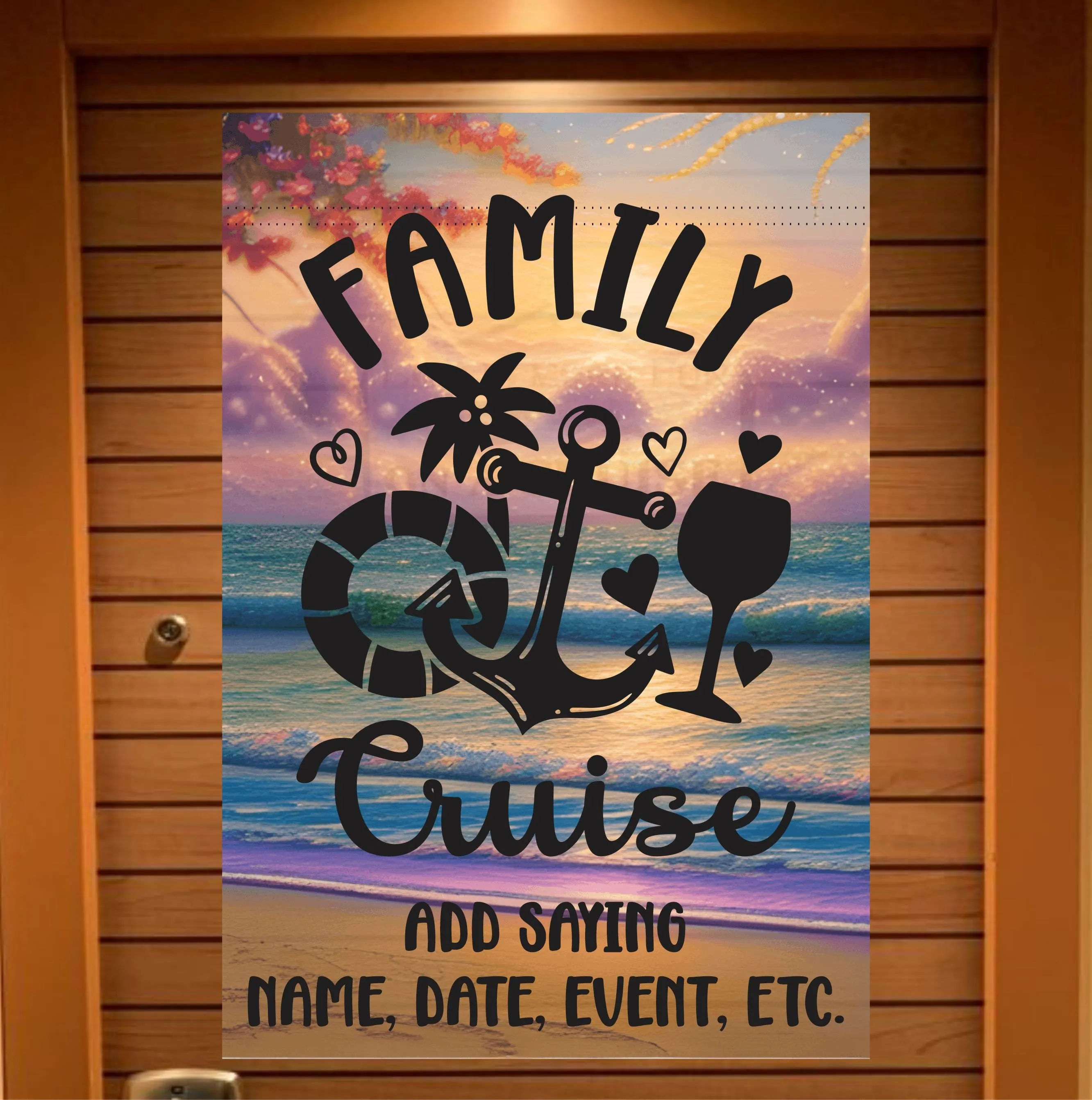 magnetic cruise Ship door decoration banner, Family Cruise, Personalized cruise decoration