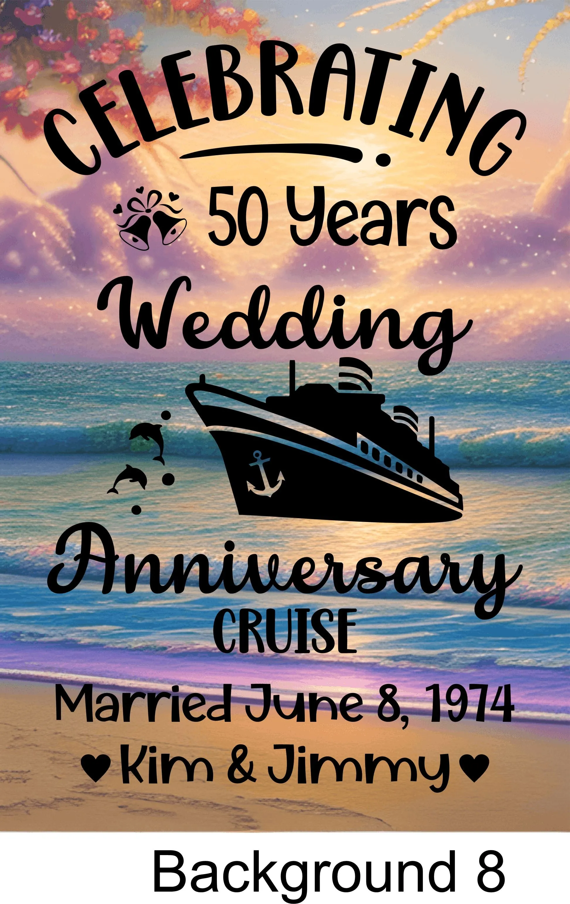 magnetic cruise Ship door decoration banner, personalized anniversary cruise magnet sign, stateroom cabin door banner, cruising partners