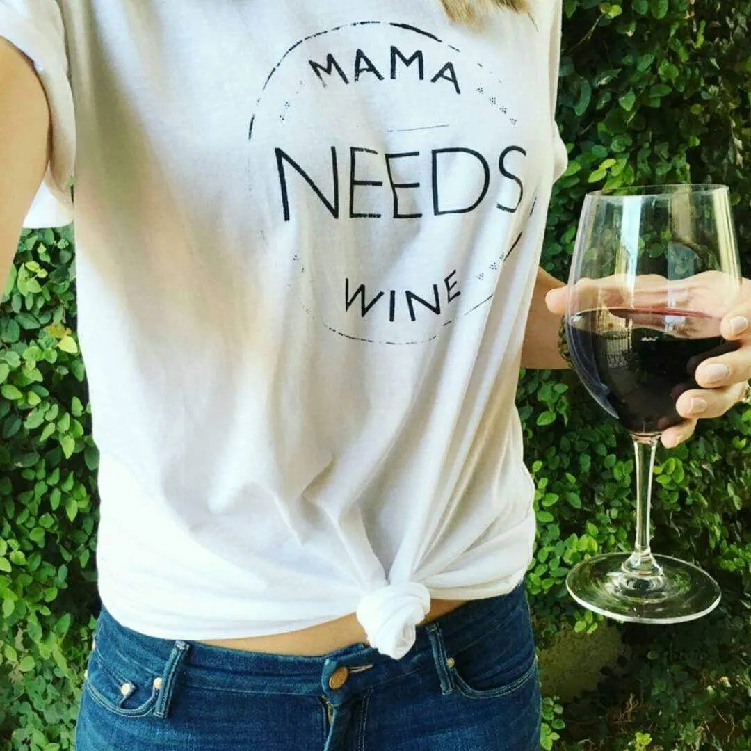 Mama Needs Wine - Off the Shoulder