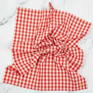 Maria Towel Red / White