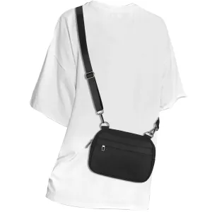 MAXTOP Small Crossbody Bags for Women Men Cellphone Belt Bag Purse Fanny Pack with Adjustable Strap Black Sling Bag for Traveling Casual Festival Gifts