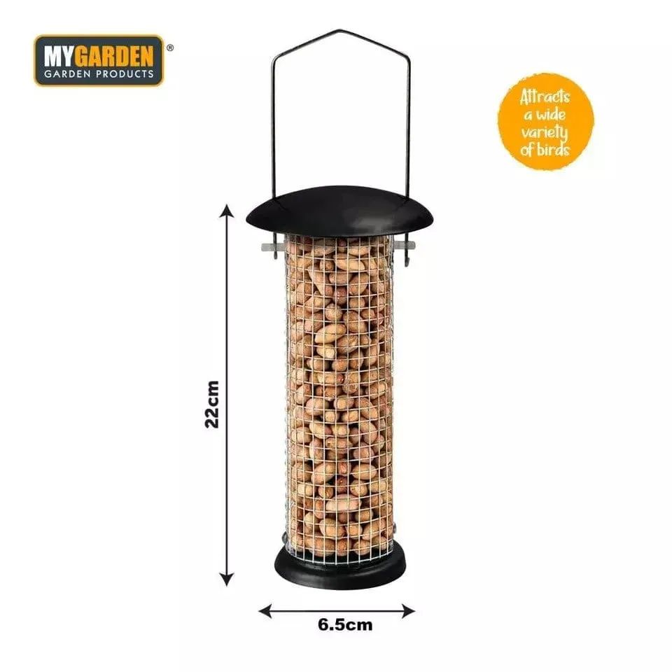 Metal Hanging Nut Feeder Bird Feeding Station Outdoor Garden