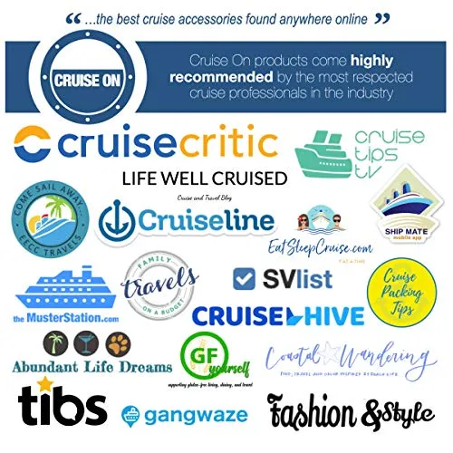 NCL Luggage Tag Holders by Cruise On [4 Pack] Fits Printed