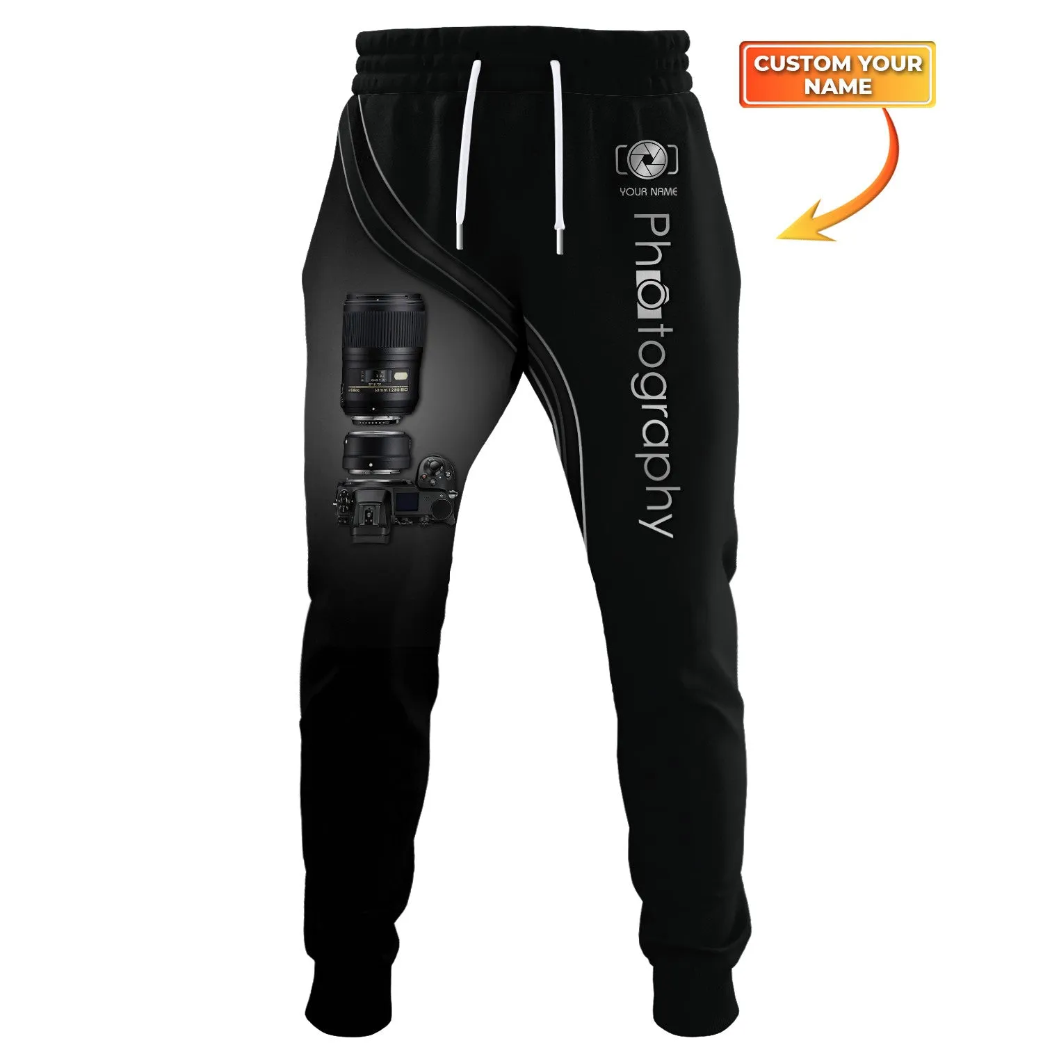 NK Camera 3D Pants Photography Sweatpants Custom Photographer Jogger