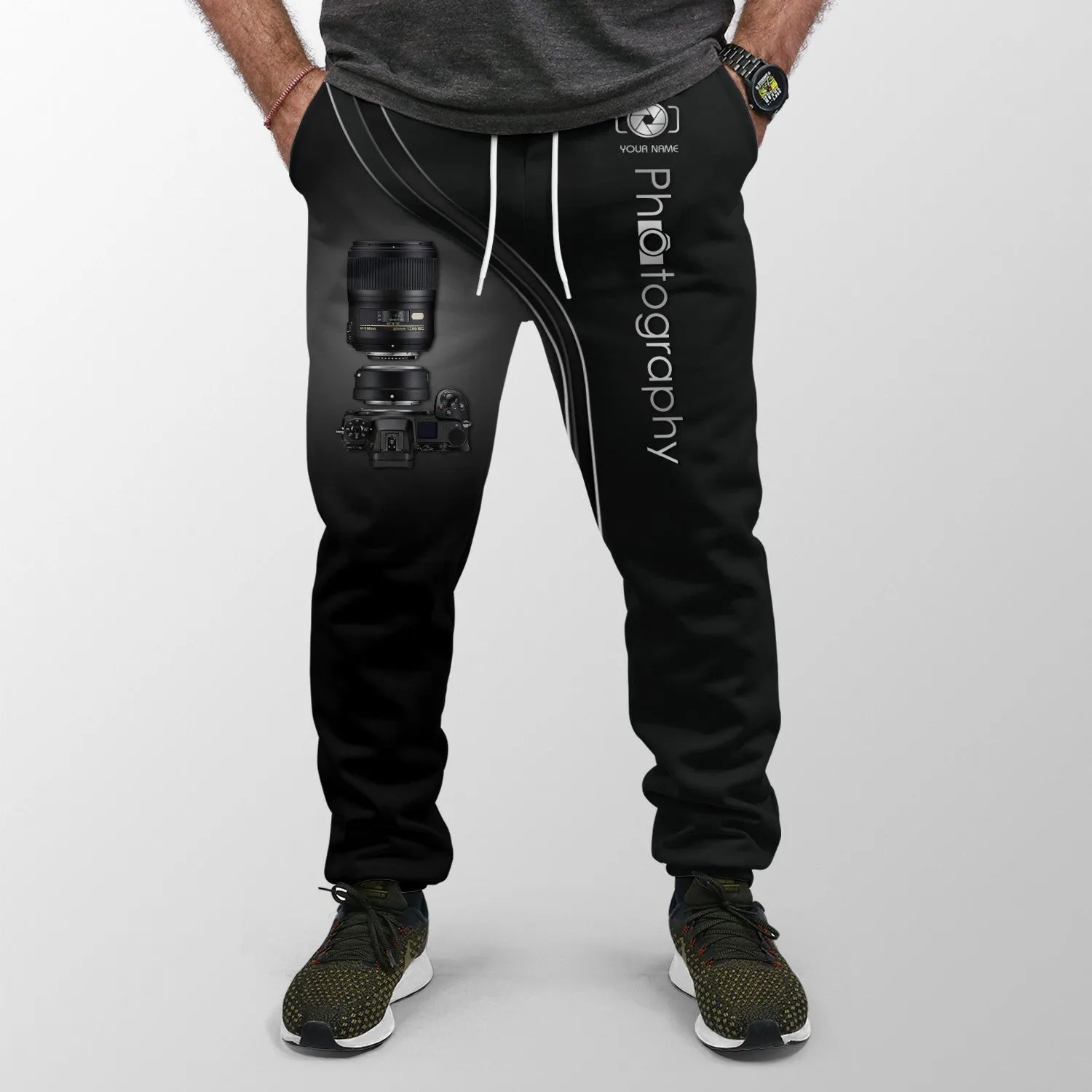 NK Camera 3D Pants Photography Sweatpants Custom Photographer Jogger