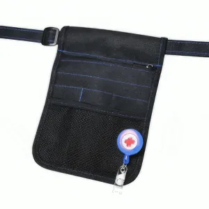 Nursing Pouch With Blue Stitching   Retractor