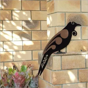 NZ Made Outdoor Tui Bird On Stand