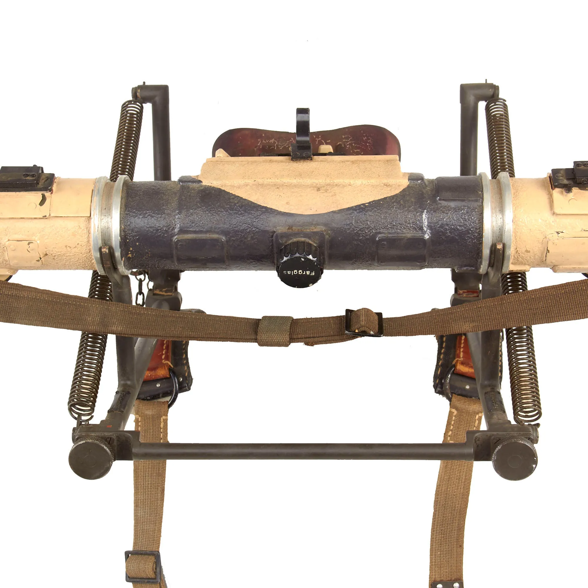 Original German WWII 1943 Dated Swedish M/43 6× Em 1m R36 Stereoscopic Rangefinder by Saalfelder Apparatebau in Transit Chest with Shoulder Mount - A.A.F. Tank Museum