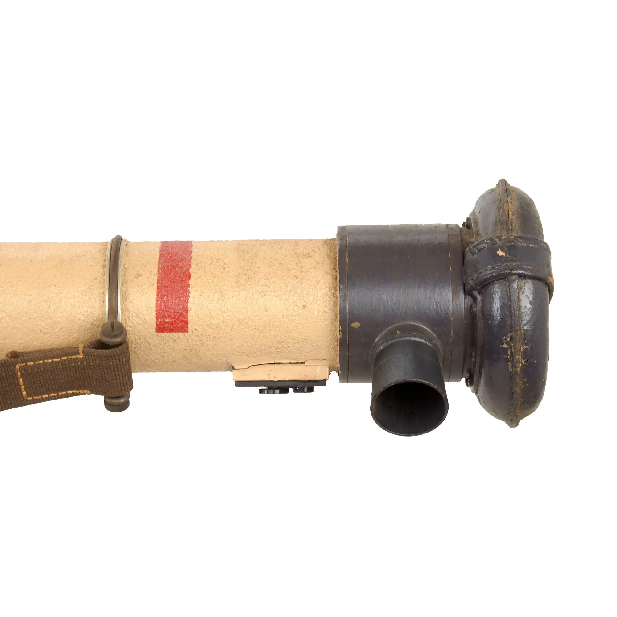 Original German WWII 1943 Dated Swedish M/43 6× Em 1m R36 Stereoscopic Rangefinder by Saalfelder Apparatebau in Transit Chest with Shoulder Mount - A.A.F. Tank Museum