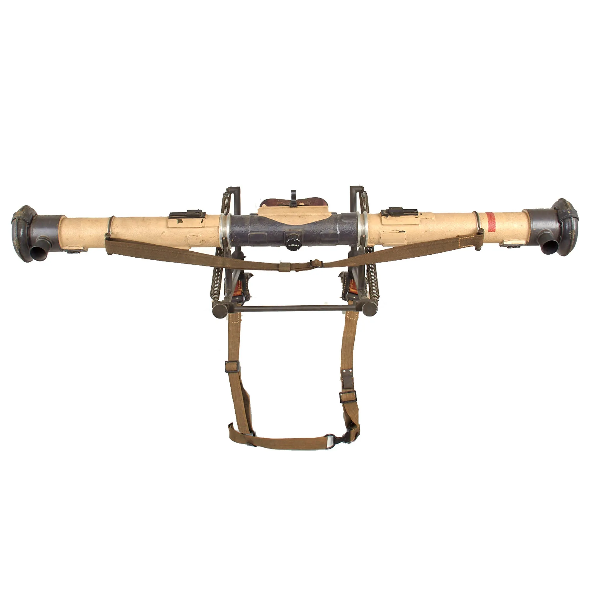Original German WWII 1943 Dated Swedish M/43 6× Em 1m R36 Stereoscopic Rangefinder by Saalfelder Apparatebau in Transit Chest with Shoulder Mount - A.A.F. Tank Museum
