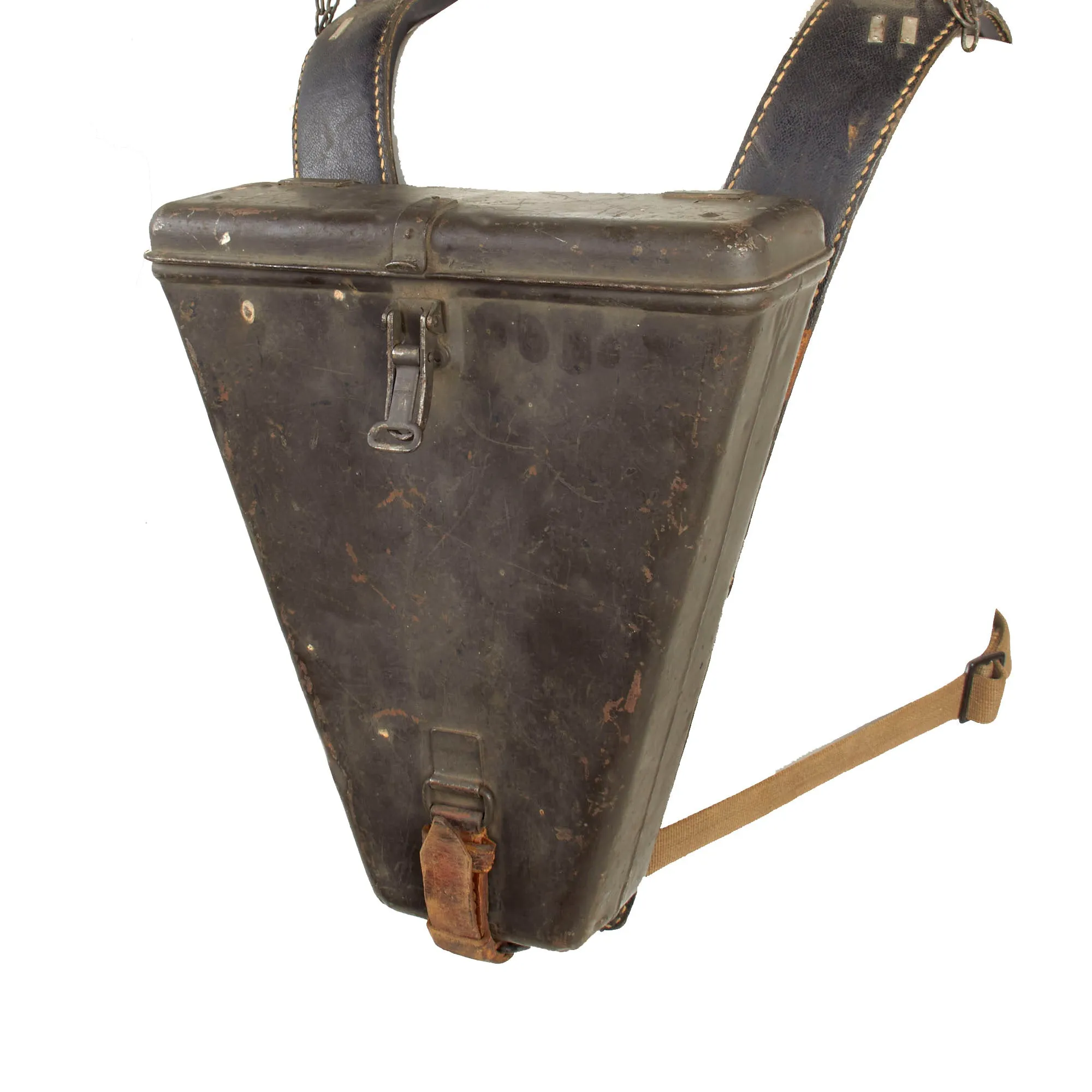 Original German WWII 1943 Dated Swedish M/43 6× Em 1m R36 Stereoscopic Rangefinder by Saalfelder Apparatebau in Transit Chest with Shoulder Mount - A.A.F. Tank Museum