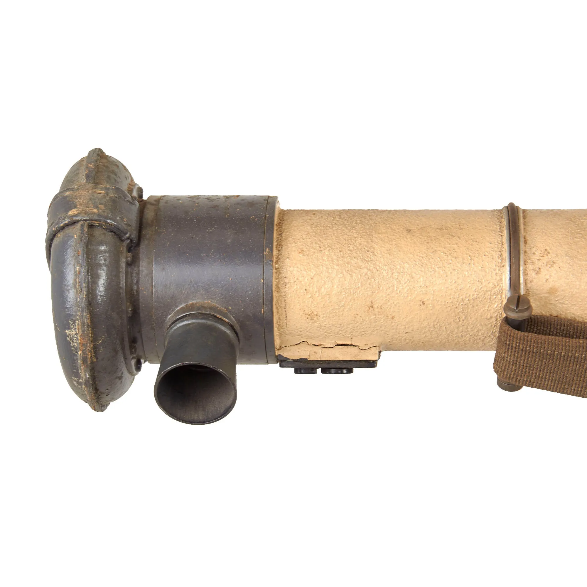 Original German WWII 1943 Dated Swedish M/43 6× Em 1m R36 Stereoscopic Rangefinder by Saalfelder Apparatebau in Transit Chest with Shoulder Mount - A.A.F. Tank Museum