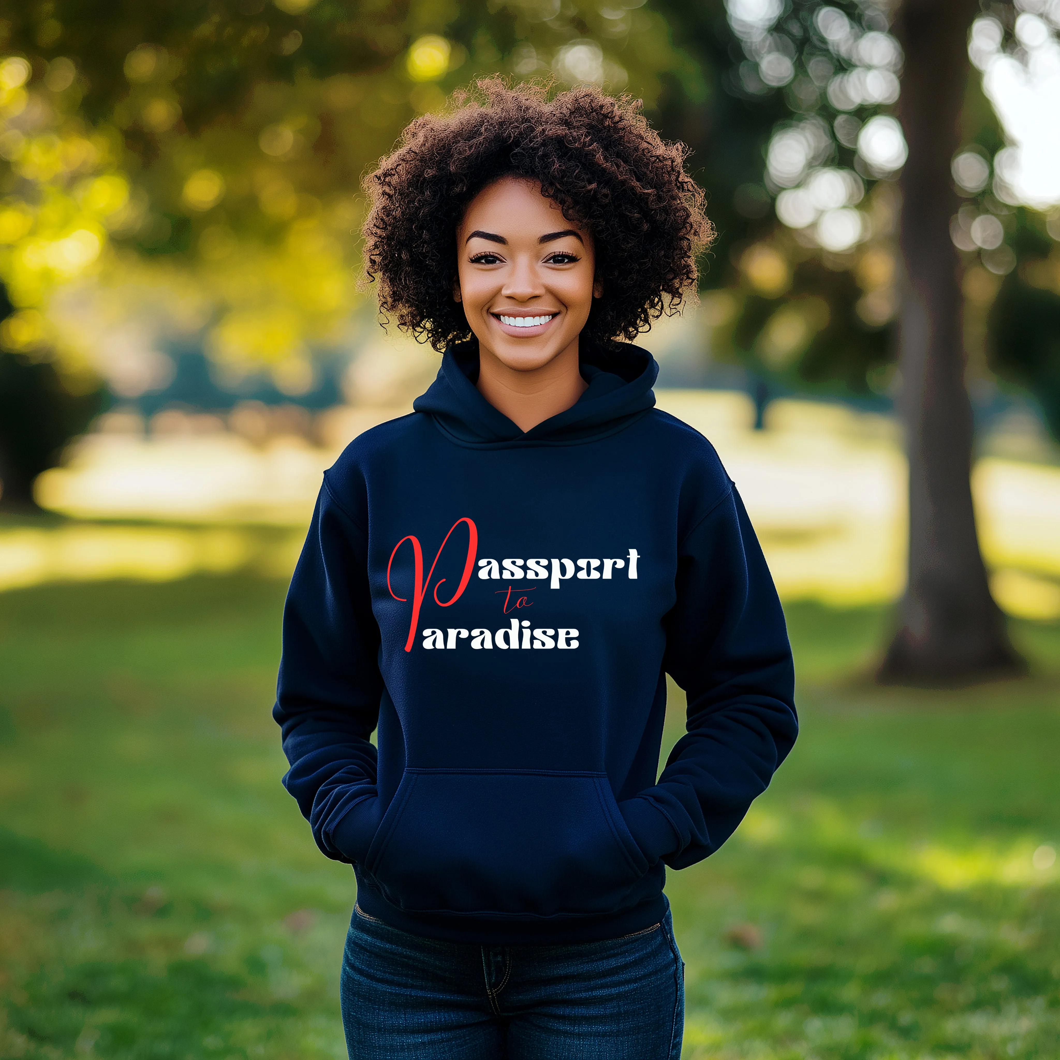 Passport To Paradise Hoodie For Women Vacation Hoodie, Girls Trip Travel Hoodie, Cruise Shirt Travel Gifts For Her, Womens Graphic Hoodie