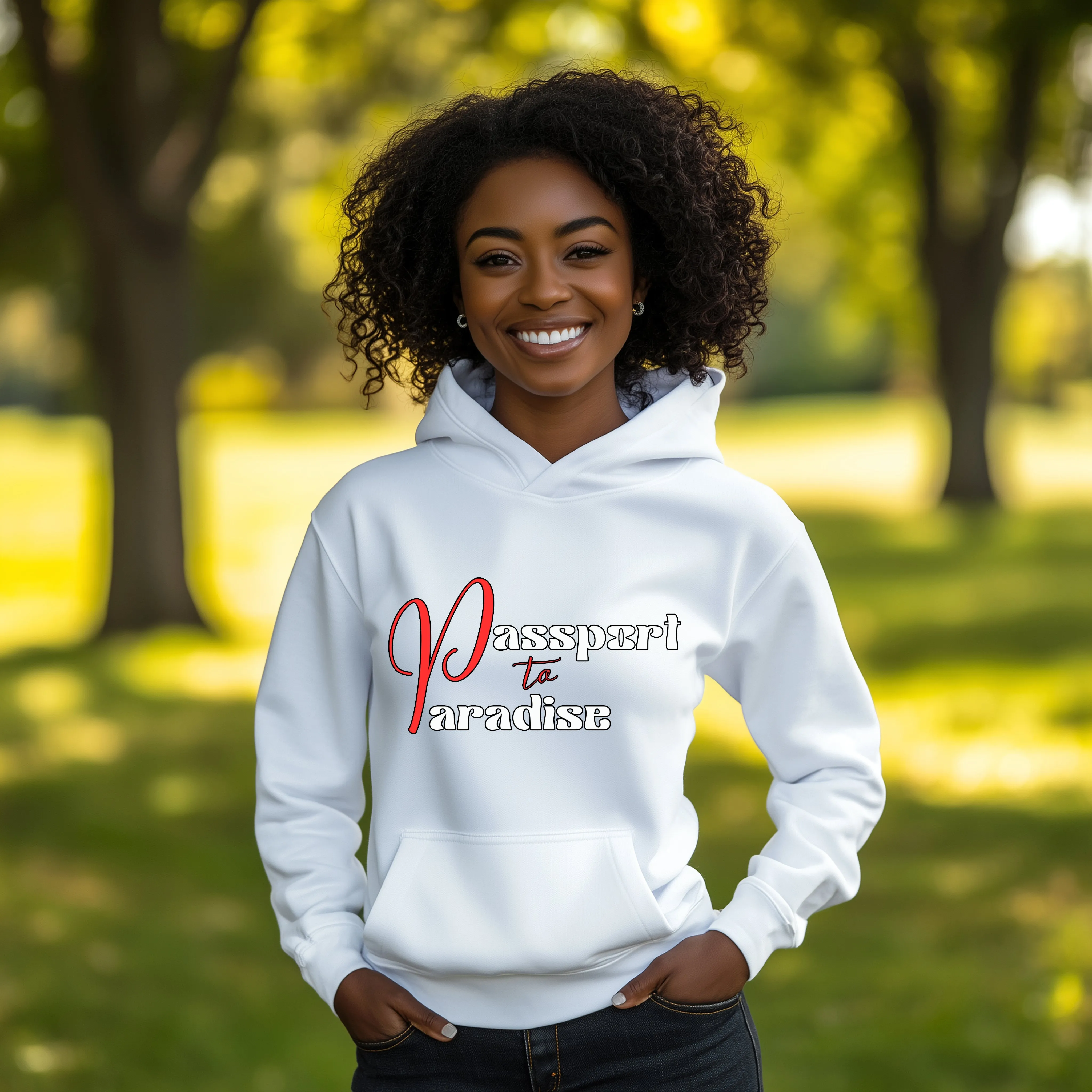 Passport To Paradise Hoodie For Women Vacation Hoodie, Girls Trip Travel Hoodie, Cruise Shirt Travel Gifts For Her, Womens Graphic Hoodie