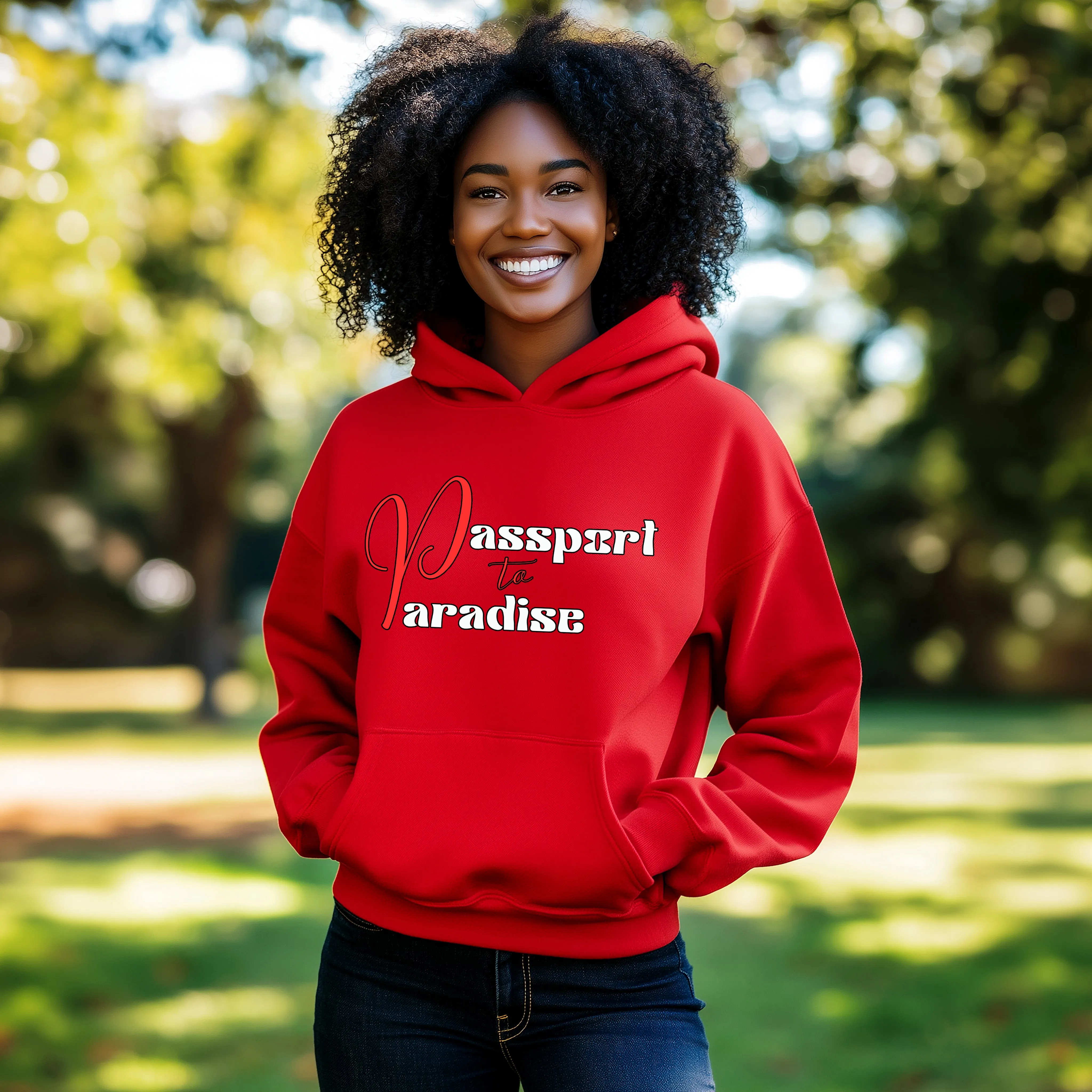 Passport To Paradise Hoodie For Women Vacation Hoodie, Girls Trip Travel Hoodie, Cruise Shirt Travel Gifts For Her, Womens Graphic Hoodie