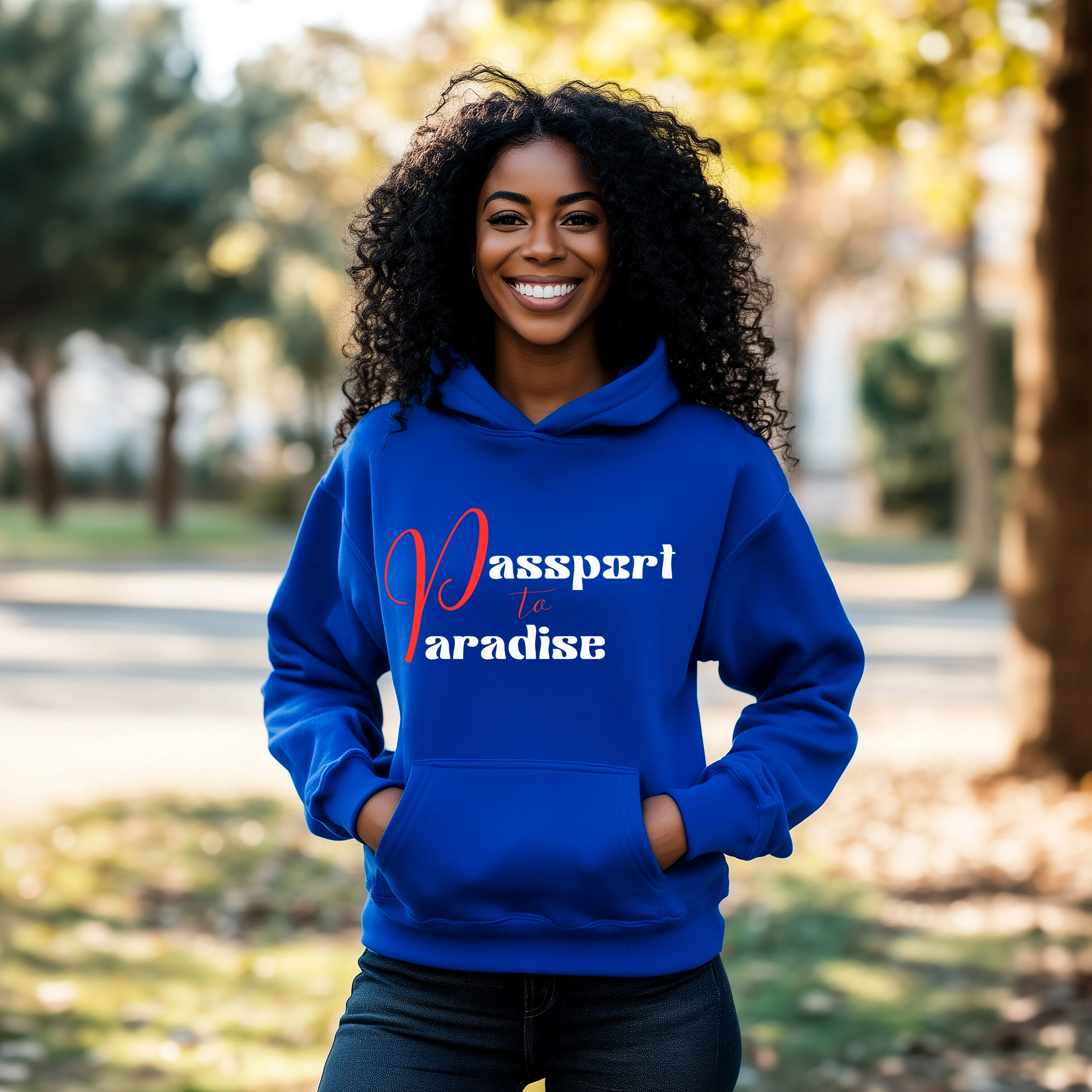 Passport To Paradise Hoodie For Women Vacation Hoodie, Girls Trip Travel Hoodie, Cruise Shirt Travel Gifts For Her, Womens Graphic Hoodie