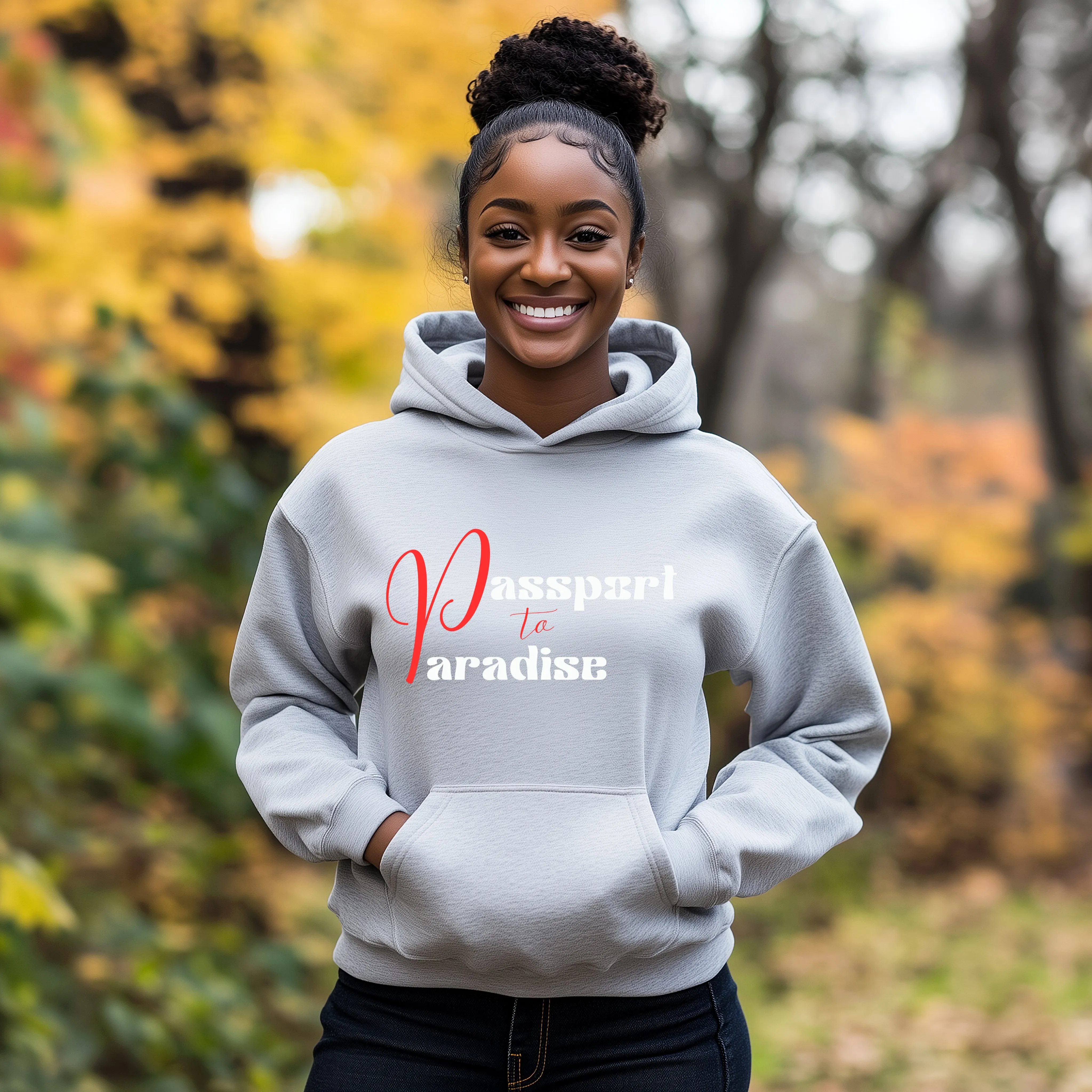 Passport To Paradise Hoodie For Women Vacation Hoodie, Girls Trip Travel Hoodie, Cruise Shirt Travel Gifts For Her, Womens Graphic Hoodie