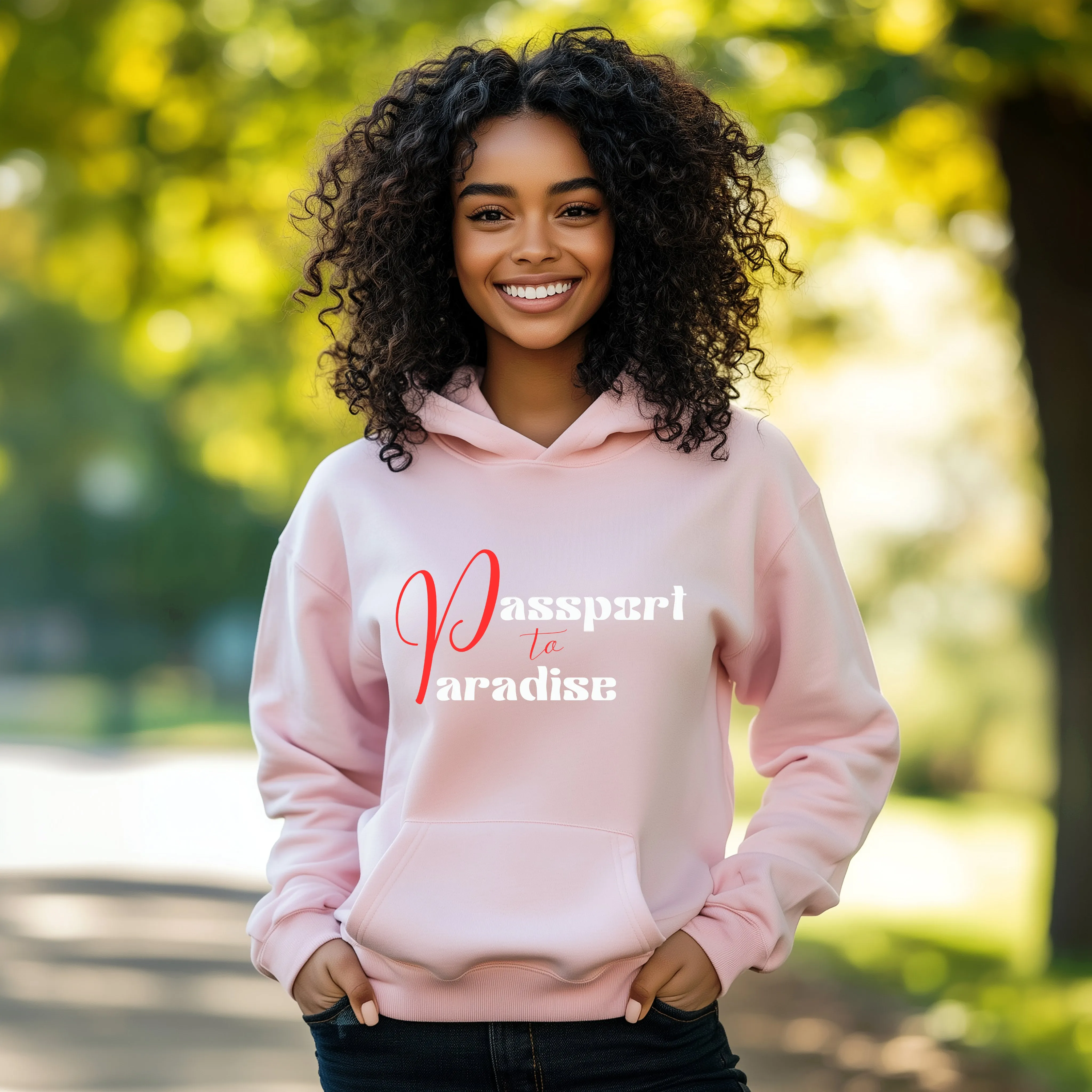 Passport To Paradise Hoodie For Women Vacation Hoodie, Girls Trip Travel Hoodie, Cruise Shirt Travel Gifts For Her, Womens Graphic Hoodie