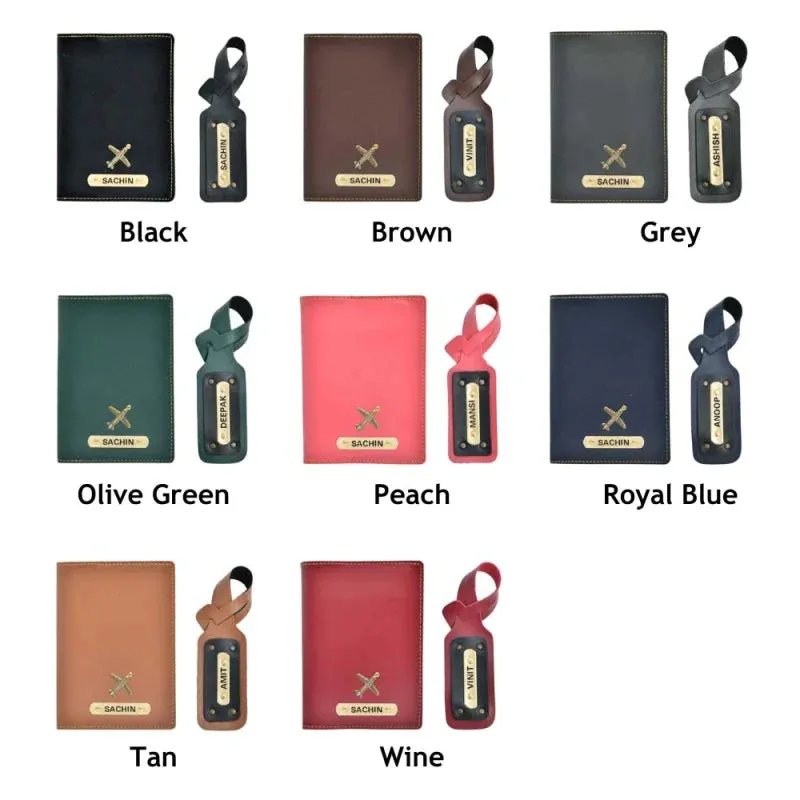 Personalized Unisex 2 Pcs Traveler Combo - WINE