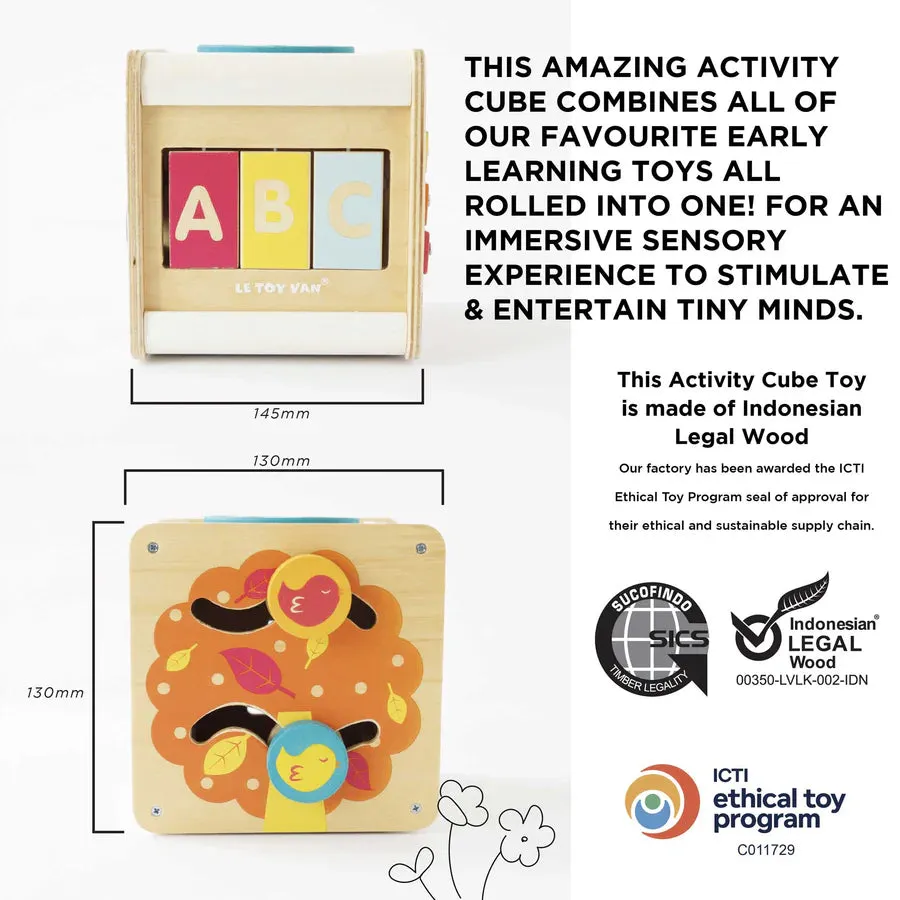 Petilou® Activity Wooden Cube