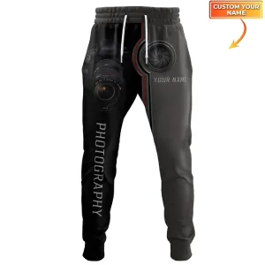 Photographer 3D Sweatpants Photography Lens Personalized 3D Jogger