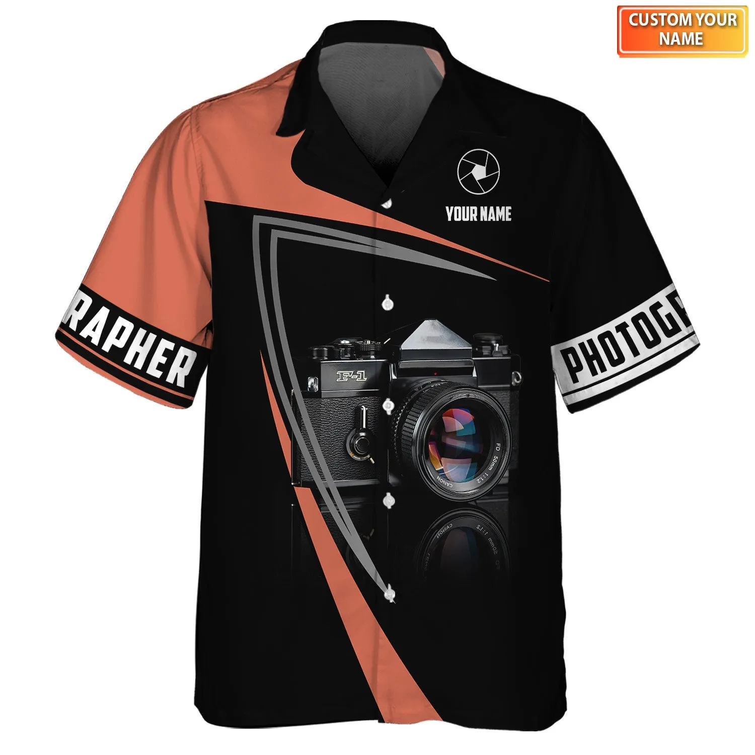 Photographer Custom 3D Shirts Camera Tools Design Photography Shirts