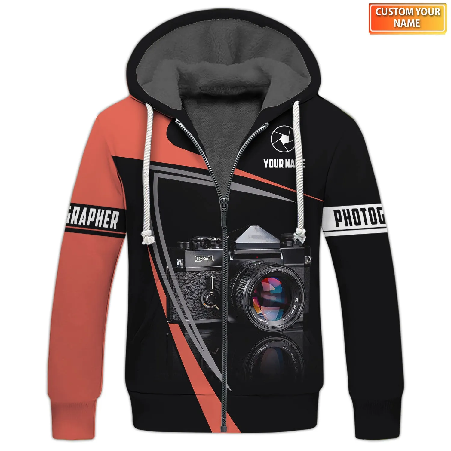 Photographer Custom 3D Shirts Camera Tools Design Photography Shirts