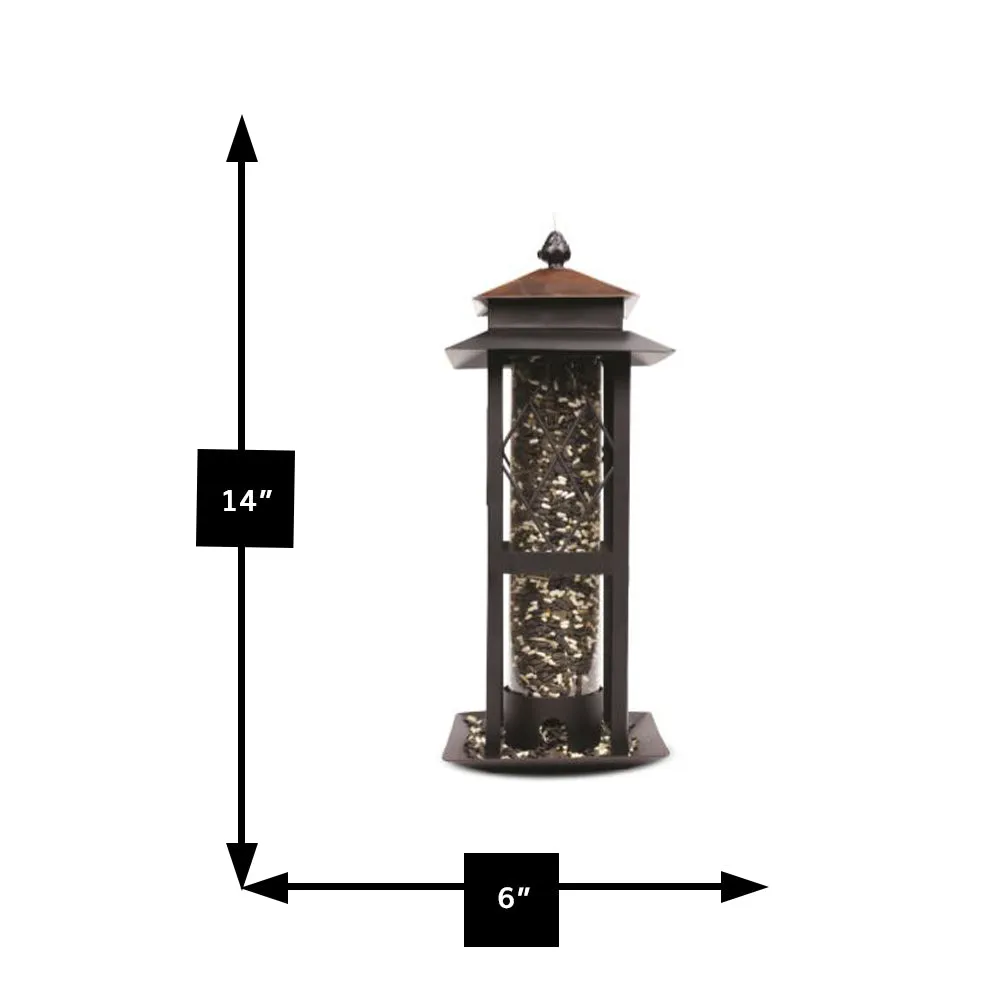 Pinebush Regal Style Trellis Tube Feeder 14"