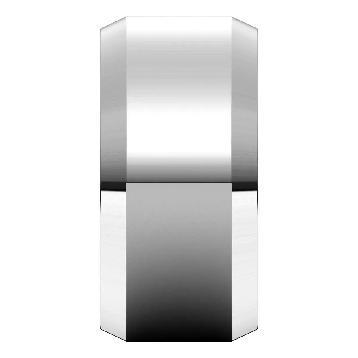 Platinum 10 mm Beveled Edge Comfort Fit Light Band