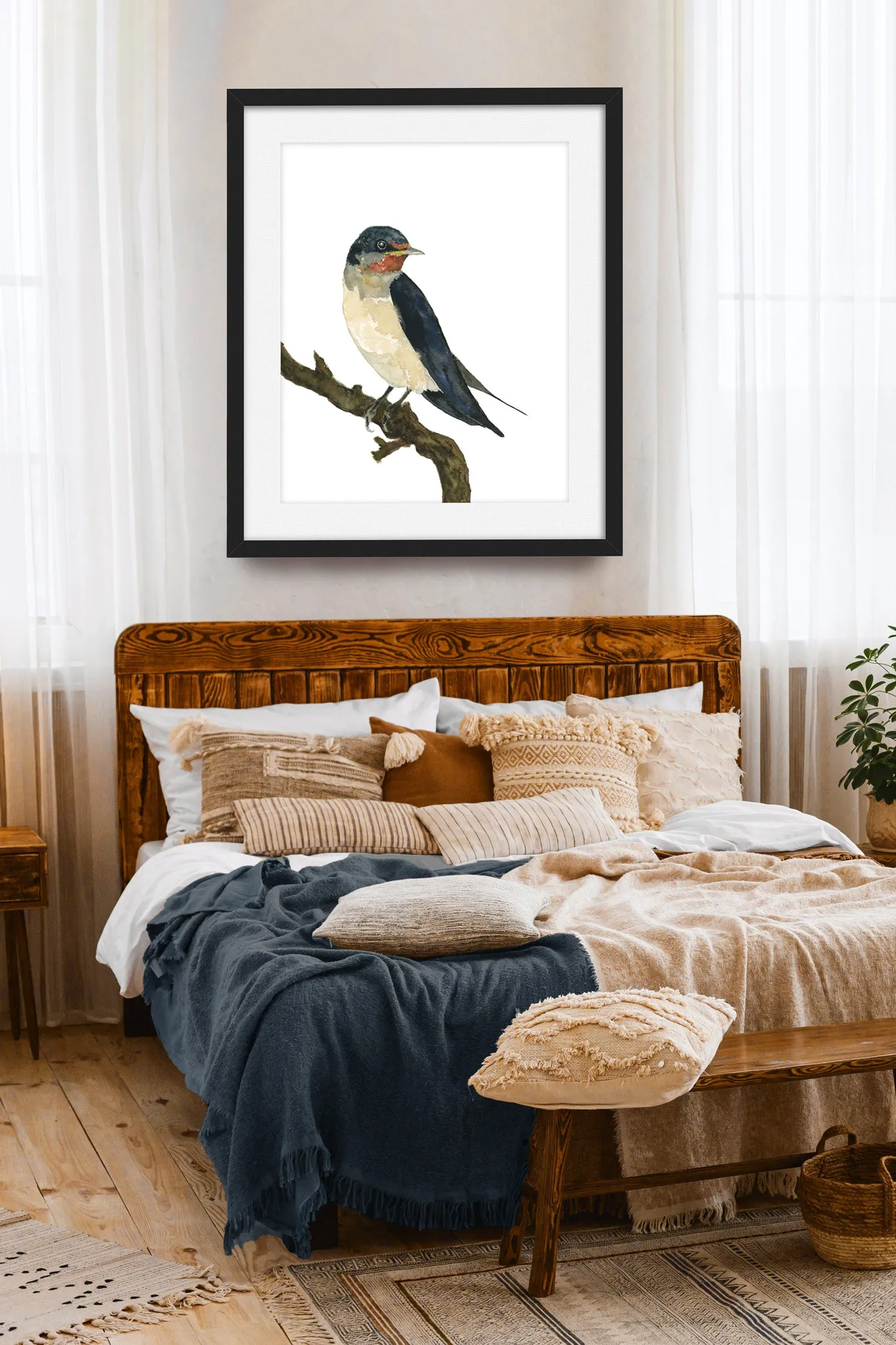 "Barn Swallow" Bird Art Print