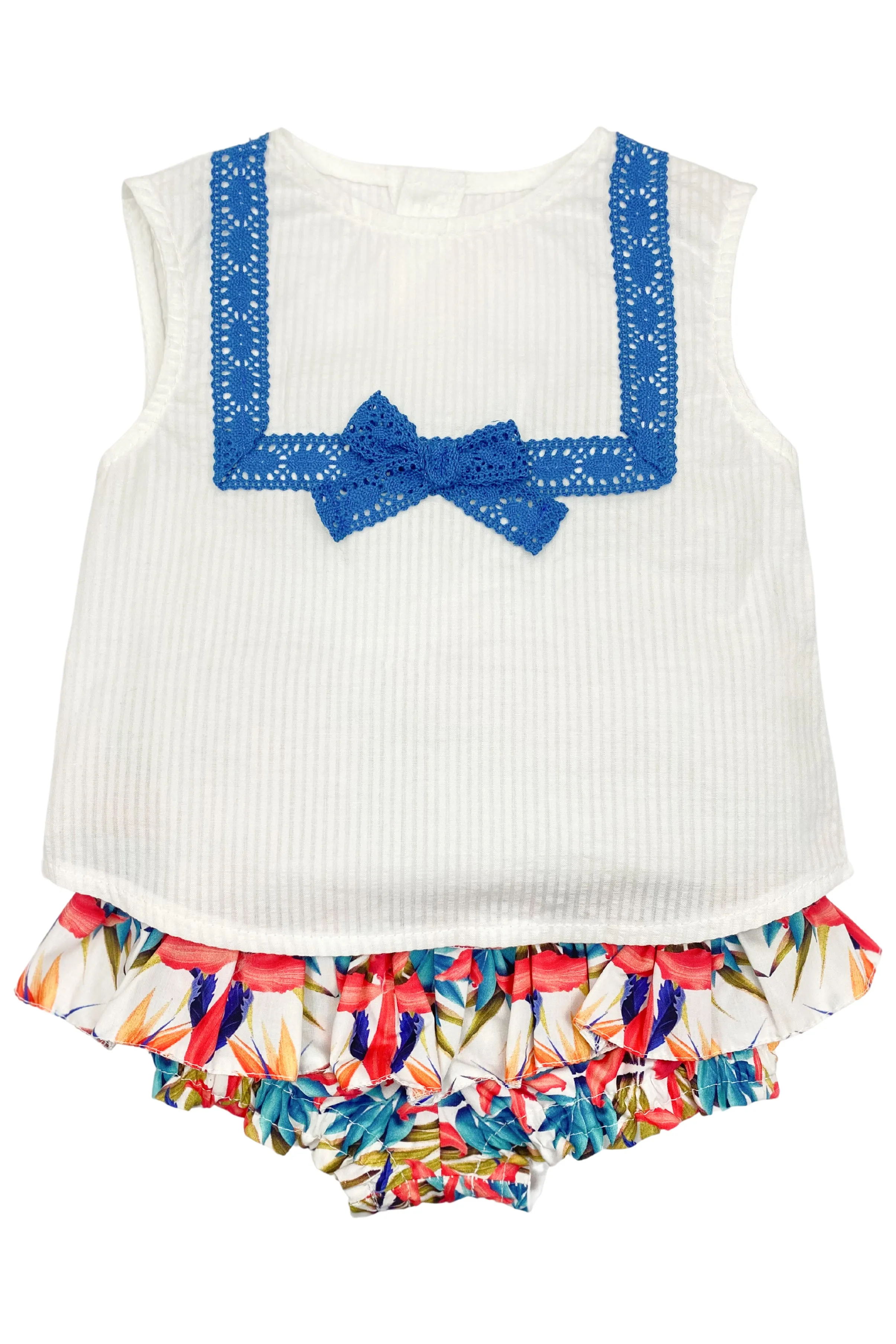 "Cecelia" Bird of Paradise Blouse & Skort