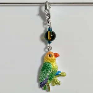 Resin Conure Earrings & Stitch Markers