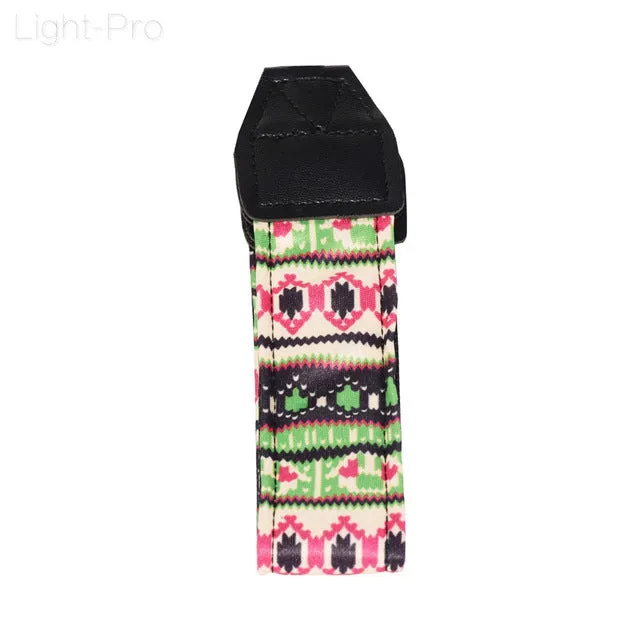 Retro Style Double Cotton Yard Colorful Pattern Camera Shoulder Neck Sling Hand Strap Belt